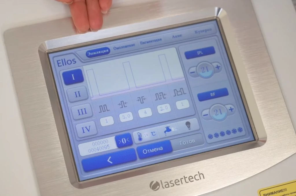 Экран аппарата Lasertech ELOS